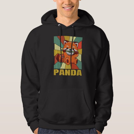 Veste À Capuche Citation Panda Pour Un Expert Panda Rouge (Devant)