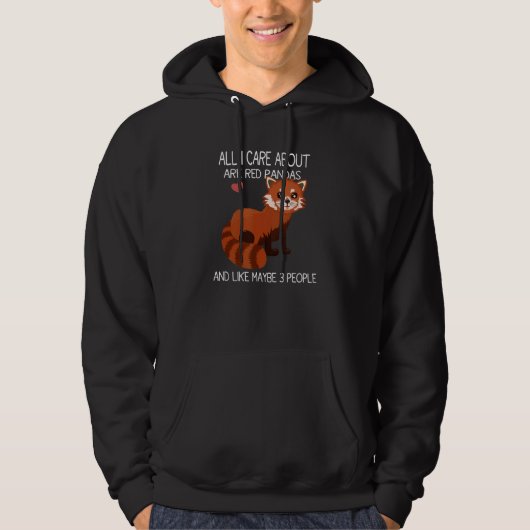 Veste À Capuche Citation Red Panda mignonne Cool Red Panda (Devant)
