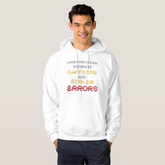 Veste À Capuche Citations de programmeur drôle et erreurs de serve (Devant entier)