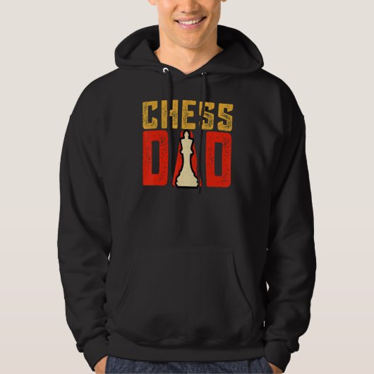 Veste À Capuche Citer Papa Échecs   Disant (Devant)