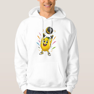 Veste À Capuche Citron drôle de dessin animé de musculation Gym Wo