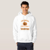 Veste À Capuche Citrouille de vampire drôle d'Halloween (Devant entier)