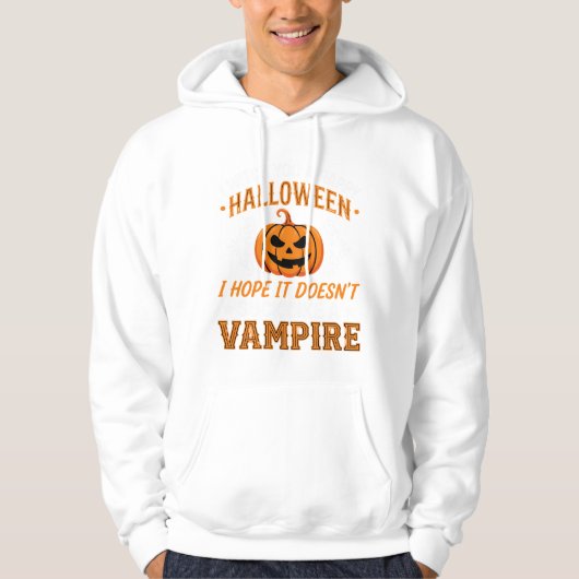 Veste À Capuche Citrouille de vampire drôle d'Halloween (Devant)