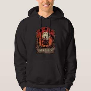 Veste À Capuche Citrouille d'Halloween Épouvantail Sorcières Plein