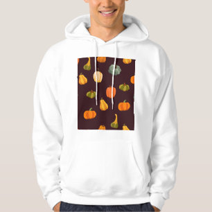 Veste À Capuche Citrouilles colorés : Élégance d'automne foncé.