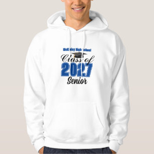 Veste À Capuche Classe Bleue de 2027 Senior Lycée Personnalisé