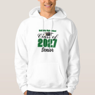 Veste À Capuche Classe verte de 2027 Senior Lycée personnalisé