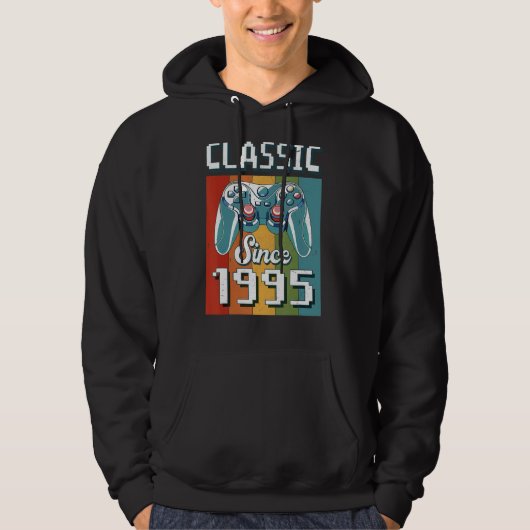 Veste À Capuche Classic 1995 27e Anniversaire Video Game Controlle (Devant)