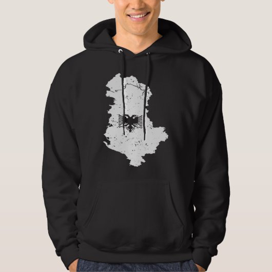 Veste À Capuche Classic Albania Double Head Eagle Shqiponja Albani (Devant)