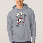 Veste À Capuche Classique de la mascotte de badminton (Devant)