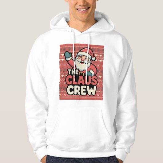 Veste À Capuche claus drôle la crew (Devant)