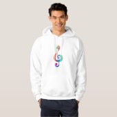 Veste À Capuche Clé arc-en-ciel (Devant entier)