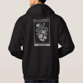 Veste À Capuche Clés gothiques et graphique de roses (Dos)