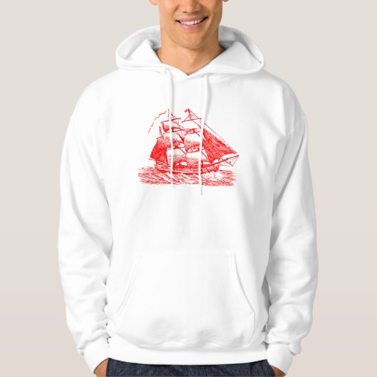 Veste À Capuche Clipper - Rouge (Devant)