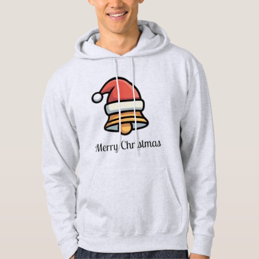 Veste À Capuche Cloche de Noël joyeuse (Devant)