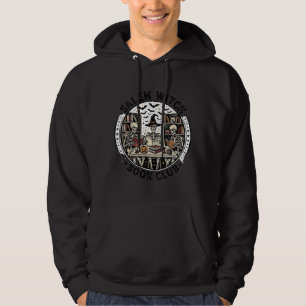 Veste À Capuche Club de lecture de Salem Witch Livre Squelette Vin
