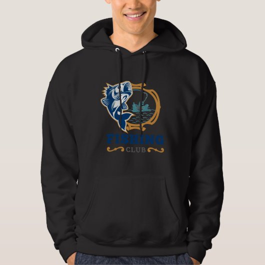 Veste À Capuche Club de pêche (Devant)