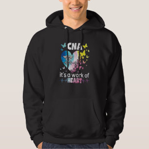 Veste À Capuche CNA C'est une œuvre du cœur Infirmière Aide-soigna