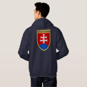 Veste À Capuche COA slovène/Slovaquie (Dos entier)