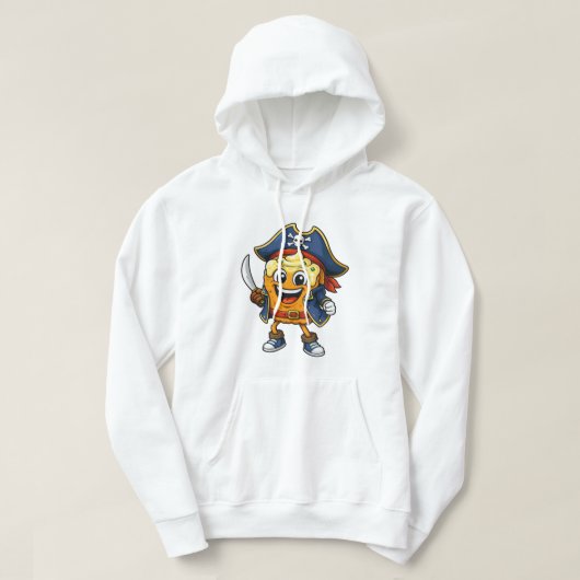 Veste À Capuche CobyBiscuit Édition Pirate par MiniSnackWorld (Design devant)
