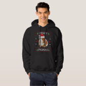 Veste À Capuche Cochon de Guinée laide pull de Noël Joyeux Pigmas (Devant entier)