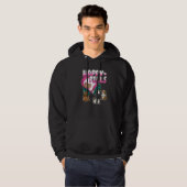 Veste À Capuche Cochons d'Inde heureux (Devant entier)