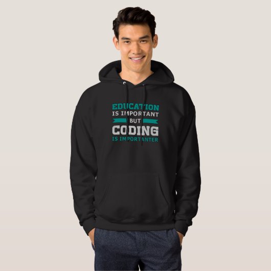 Veste À Capuche Codage Codeur Médicale est important Coder Coder I (Devant entier)