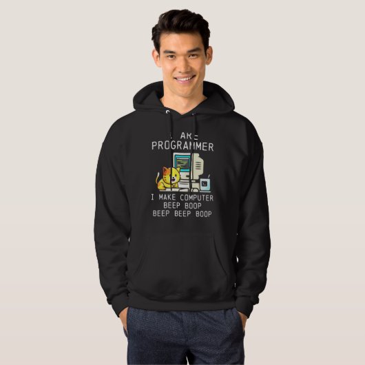 Veste À Capuche Codage du bloc sonore du casque de programmateur (Devant entier)