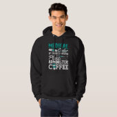 Veste À Capuche Codage ICD de l'Assistant Café Codeur Médicale (Devant entier)