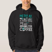 Veste À Capuche Codage ICD de l'Assistant Café Codeur Médicale (Devant)