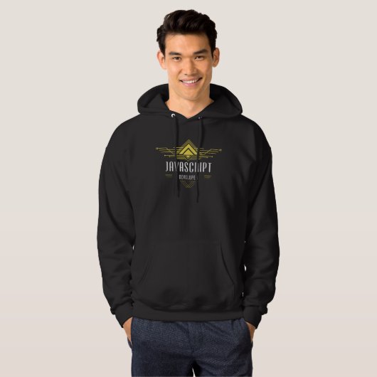 Veste À Capuche Code développeur JavaScript Artiste (Devant entier)
