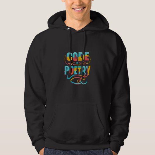 Veste À Capuche Code Est Poésie : Élever Votre Passion De Programm (Devant)