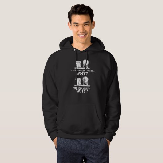 Veste À Capuche Code Fonctionne Pourquoi La Programmation Mème Cod (Devant entier)