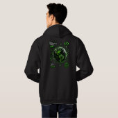 Veste À Capuche Code Futur Globe Néon (Dos entier)