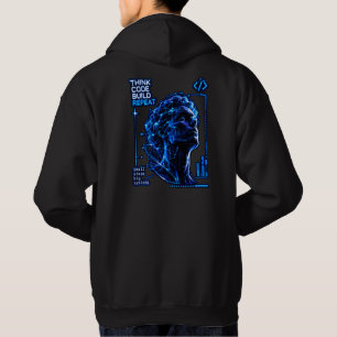 Veste À Capuche Code Néon Aujourd'hui Construire Demain