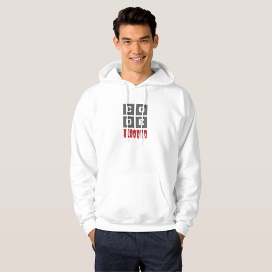 Veste À Capuche CODE programmeur informatique codée au sang Funny (Devant entier)