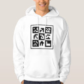 Veste À Capuche code qr (Devant)