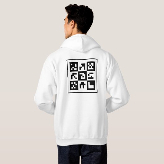 Veste À Capuche code qr (Dos entier)