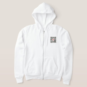 Veste À Capuche Code QR d'amour