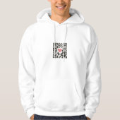 Veste À Capuche Code QR d'amour (Devant)