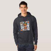 Veste À Capuche code QR Halloween (Devant entier)