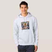 Veste À Capuche code QR Halloween (Devant entier)