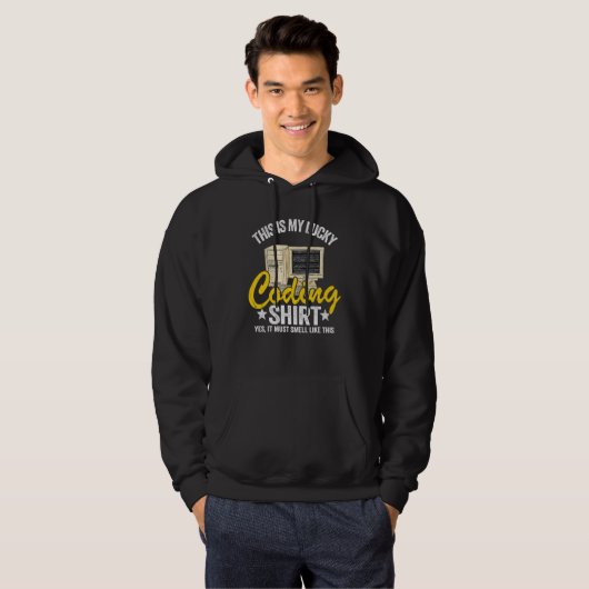 Veste À Capuche Coder Blagues Geek Programmeur Informatique C'Est (Devant entier)