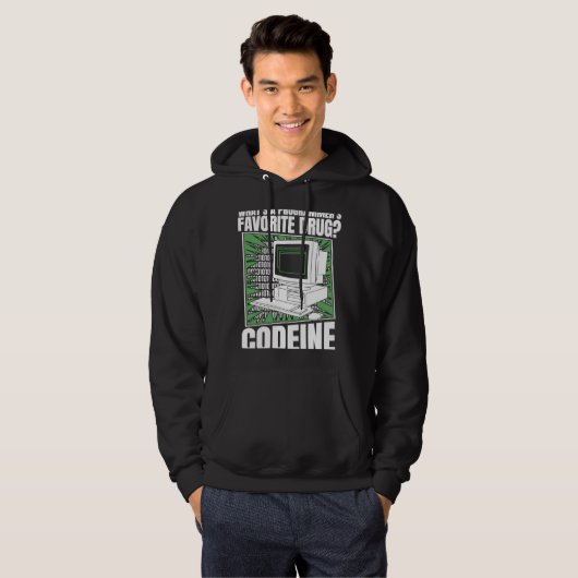 Veste À Capuche Coder Codeine Programmer Logiciel Programmation Co (Devant entier)