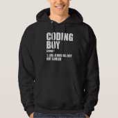 Veste À Capuche Coding Boy Definition Noun Software Developer Prog (Devant)