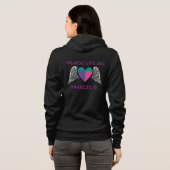 Veste À Capuche Coeur/ailes...Maladie thyroïde (Dos entier)