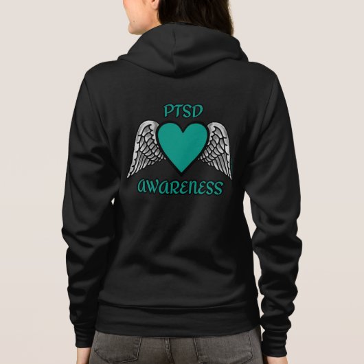 Veste À Capuche Cœur/Ailes...PTSD (Dos)