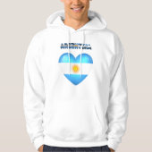 Veste À Capuche Coeur argentin (Devant)