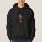Veste À Capuche Cœur brillant 3D au plus profond (Devant)