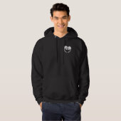 Veste À Capuche Coeur crâne (Devant entier)
